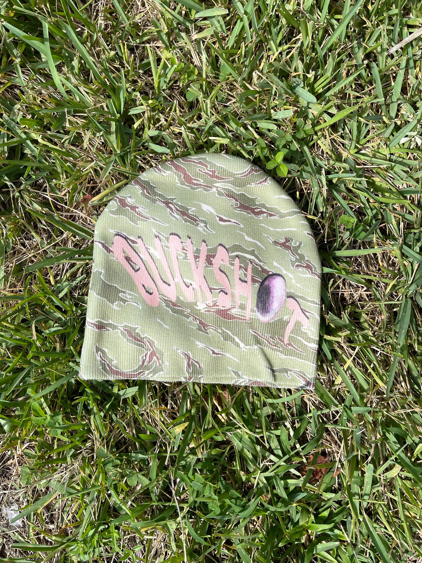 Tiger camo buckshot beanie